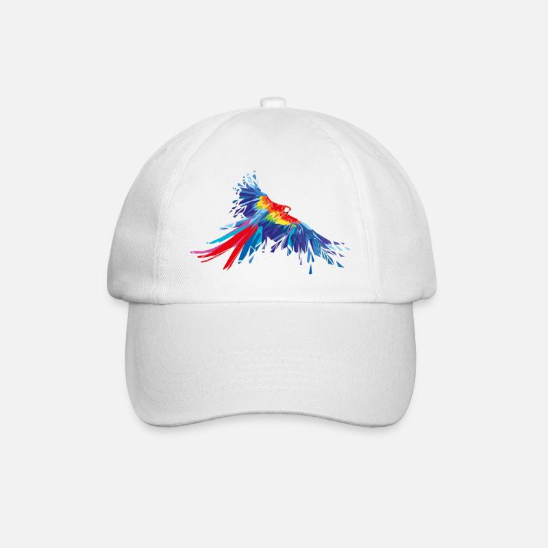 Perroquet plumes Aras oiseau oiseaux aile - Casquette classique - blanc/blanc