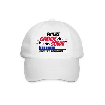 future grande soeur veuillez patienter - Casquette classique - blanc/blanc - Devant
