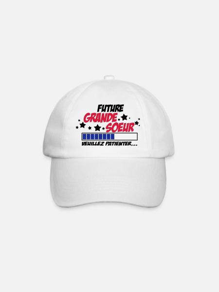 future grande soeur veuillez patienter - Casquette classique - blanc/blanc