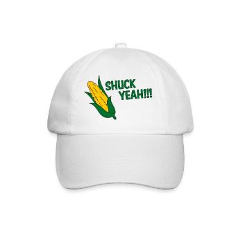 Farmer / Farmer / Farmer: Shuck Yeah !!! - Baseball Cap - white/white - Front