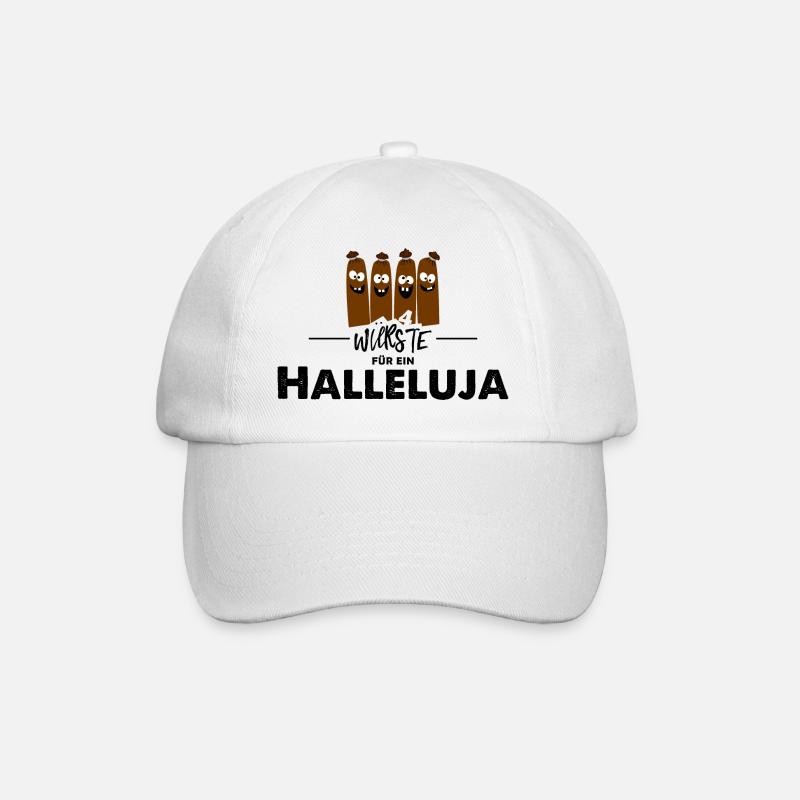 4Würste für ein Halleluja - Baseballkappe - Weiß/Weiß