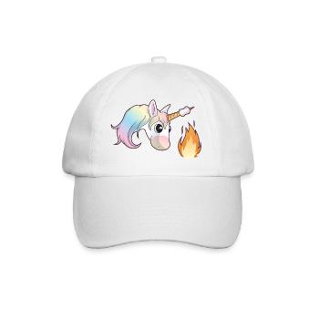 Unicorn Marshmallow - Baseballkappe - Weiß/Weiß - Vorne