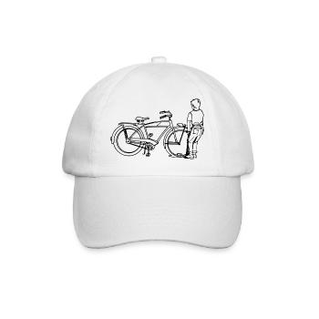bicycle mountain bike cyclist mountainbike fahrrad - Baseballkappe - Weiß/Weiß - Vorne