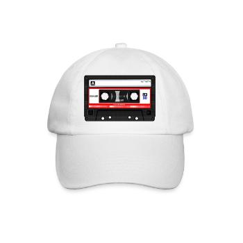 Kassette - Baseballkappe - Weiß/Weiß - Vorne