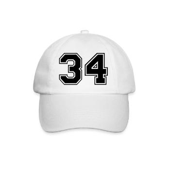 34 - Baseball Cap - white/white - Front