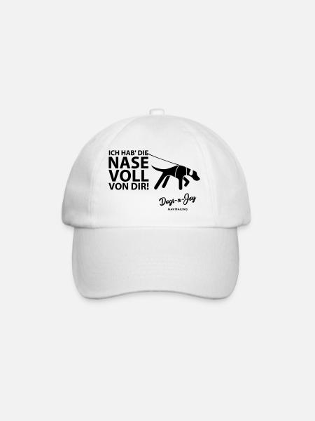 Ich hab' die Nase voll von Dir! - Baseballkappe - Weiß/Weiß