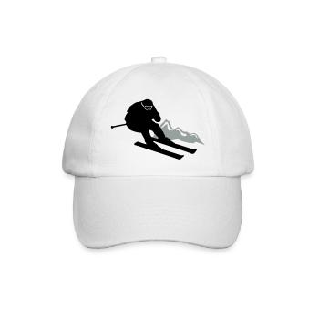skier ski - Baseballkappe - Weiß/Weiß - Vorne
