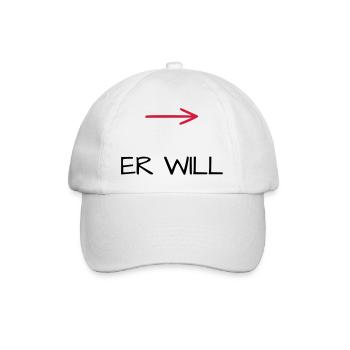 He wants bachelor party arrow - Baseball Cap - white/white - Front