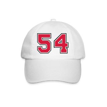54__f2 - Baseballkappe - Weiß/Weiß - Vorne