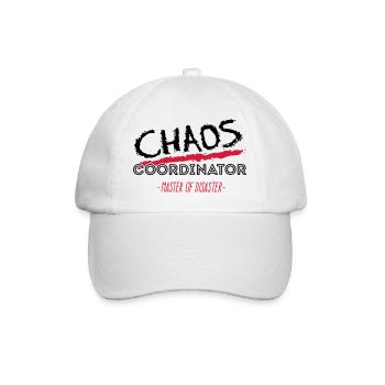 Chaos Coordinator Master of disaster - 2C Farbwech - Baseballkappe - Weiß/Weiß - Vorne