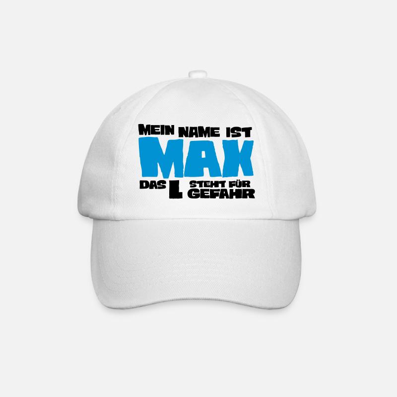 max - Baseballkappe - Weiß/Weiß