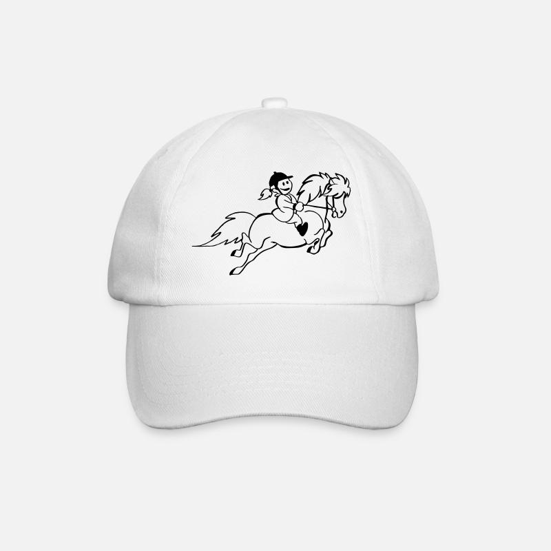 cavalière de poney - Casquette classique - blanc/blanc