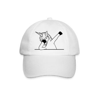 boîte texte écrire signalisation mur tamponner licorne d - Casquette classique - blanc/blanc - Devant
