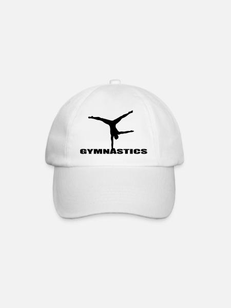 gymnastics - Baseball Cap - white/white