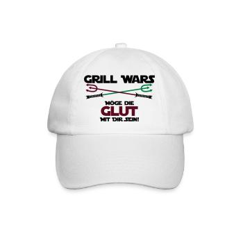 Grill Wars Glut drei Farben - Baseballkappe - Weiß/Weiß - Vorne