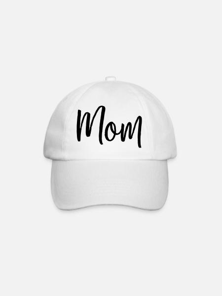 Les parents de la famille maman aiment le cadeau de la typographie - Casquette classique - blanc/blanc