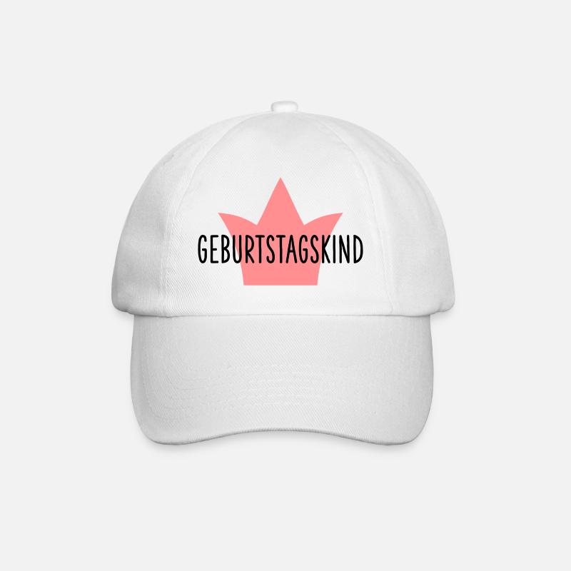 Geburtstagskind Krone Geschenk Geburtstag - Baseballkappe - Weiß/Weiß