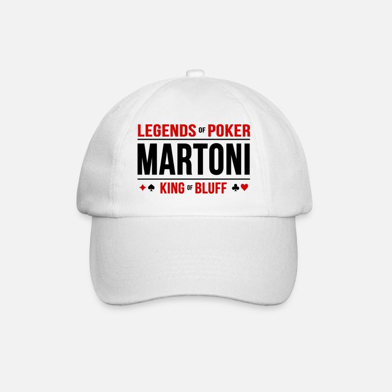 Poker, bluffer - Casquette classique - blanc/blanc