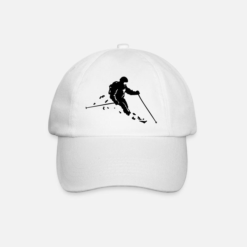 Ski freerider - Baseballkappe - Weiß/Weiß