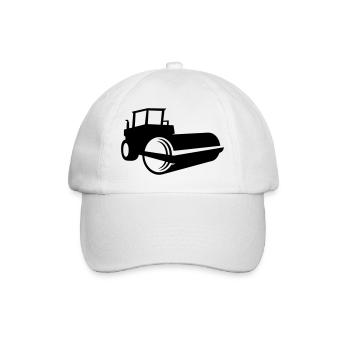 Rouleau compresseur Shadow - 1 vecteur de couleur - Casquette classique - blanc/blanc - Devant