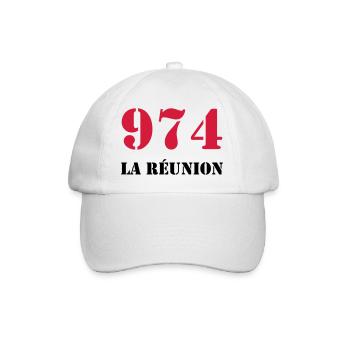 974 La Réunion - Casquette classique - blanc/blanc - Devant