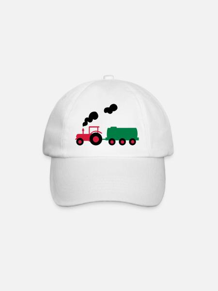 traktor trecker landwirtschaft - Baseballkappe - Weiß/Weiß