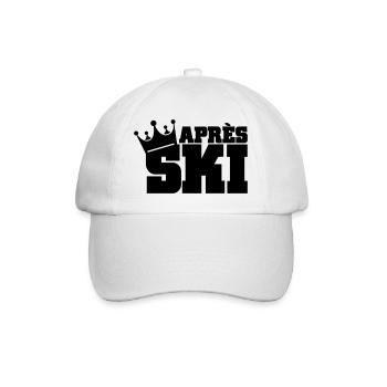 apres ski - Baseballkappe - Weiß/Weiß - Vorne