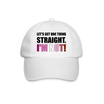 Lesbian LGBT Gay Pride Rainbow CSD Love - Baseballkappe - Weiß/Weiß - Vorne