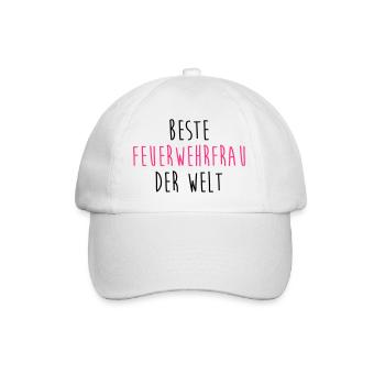 Feuerwehrmann Feuerwehrfrau Feuer Feuerwehr - Baseballkappe - Weiß/Weiß - Vorne