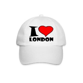 Londres - J'aime Londres - J'aime Londres - Casquette classique - blanc/blanc - Devant