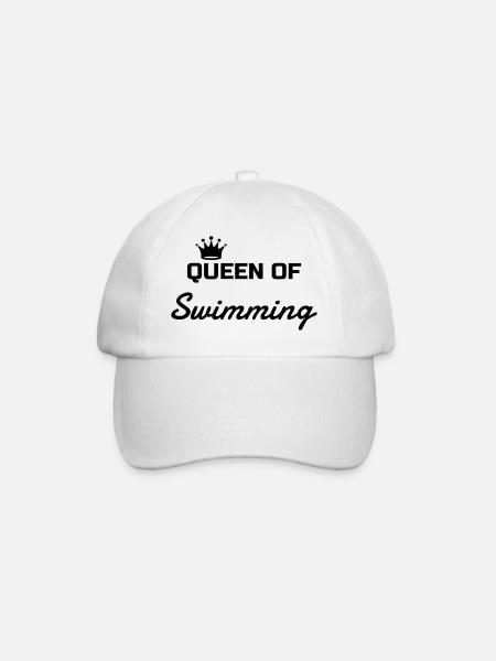 Schwimmen / Schwimmer / Diving / Scuba Diving - Baseballkappe - Weiß/Weiß