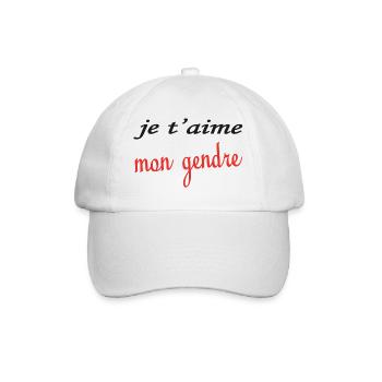 Je t'aime mon gendre - Casquette classique - blanc/blanc - Devant