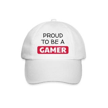 Gaming Gamer Video Game Player Geek - Baseball Cap - white/white - Front