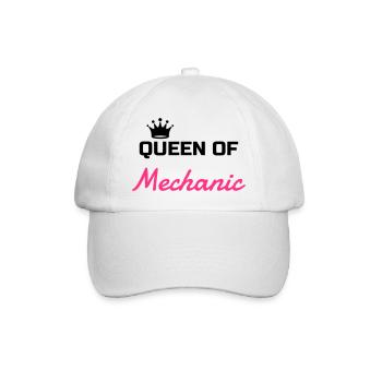 mécanique / mécanicien / mécano / garage - Casquette classique - blanc/blanc - Devant