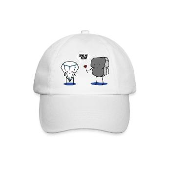 leave me alone - Baseball Cap - white/white - Front