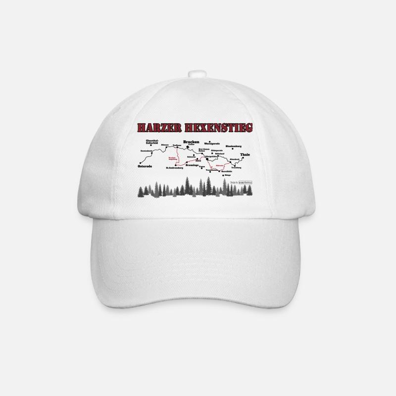 Harzer Hexenstieg - Baseballkappe - Weiß/Weiß