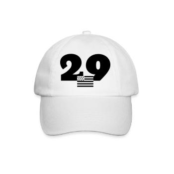 Bretagne / Breton / Bretonne / BZH / Breizh - Casquette classique - blanc/blanc - Devant