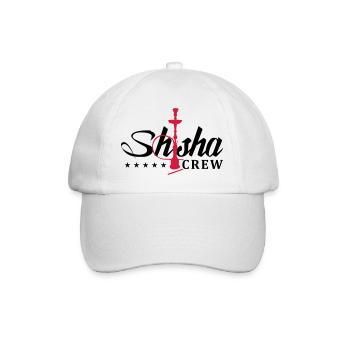 shisha crew - Baseball Cap - white/white - Front
