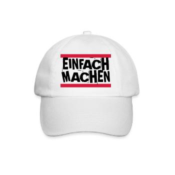 EINFACH MACHEN - Baseballkappe - Weiß/Weiß - Vorne