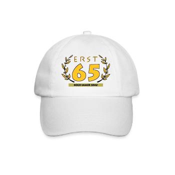 65 years - Baseball Cap - white/white - Front