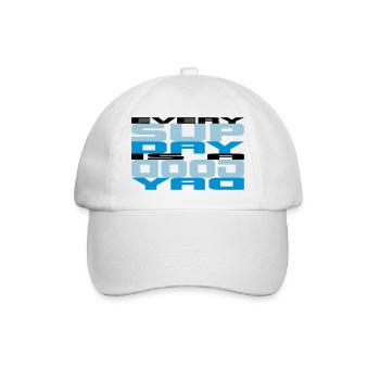 tous les jours sup 3 couleurs - Casquette classique - blanc/blanc - Devant