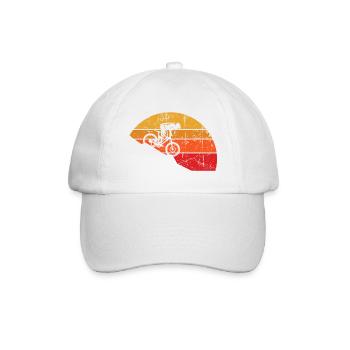 Mountain bike downhill MTB - Baseball Cap - white/white - Front