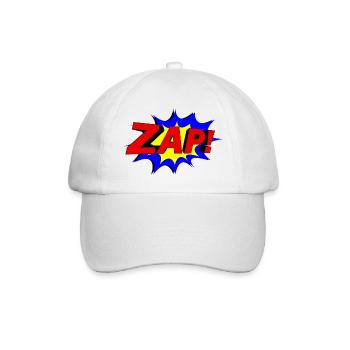Slogan ZAP! - Baseball Cap - white/white - Front