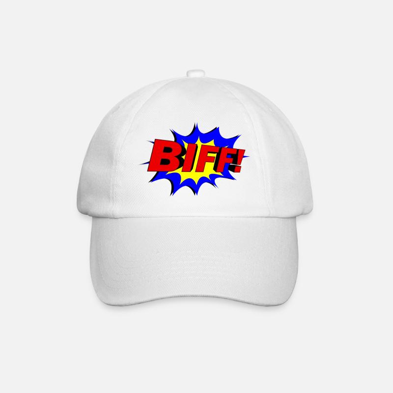 BIFF slogan! - Baseball Cap - white/white