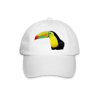 Green-billed toucan - Baseball Cap - white/white - Front