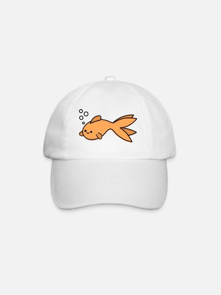 Goldfish - Baseball Cap - white/white