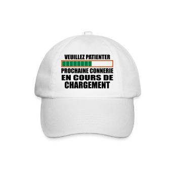 Connerie chargement cadeau humour - Casquette classique - blanc/blanc - Devant