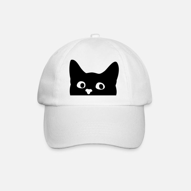 chat - Casquette classique - blanc/blanc