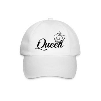 Queen, queen, crown, crown - Baseball Cap - white/white - Front