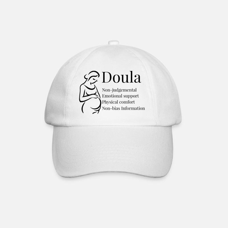Doula Details - Baseballkappe - Weiß/Weiß